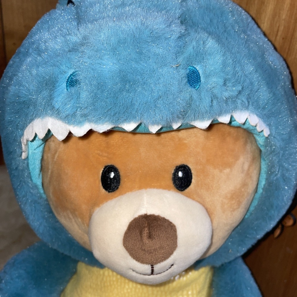 SPARK Create Imagine Stuffed Teddy Bear W/ Dinosaur Costume Bear Plush‎ Toy 19"